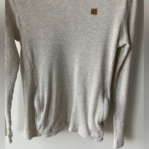 🍀 2 for $15 Tentree Highline Women's Waffle stitch LS Organic Cotton Sz M 🍀